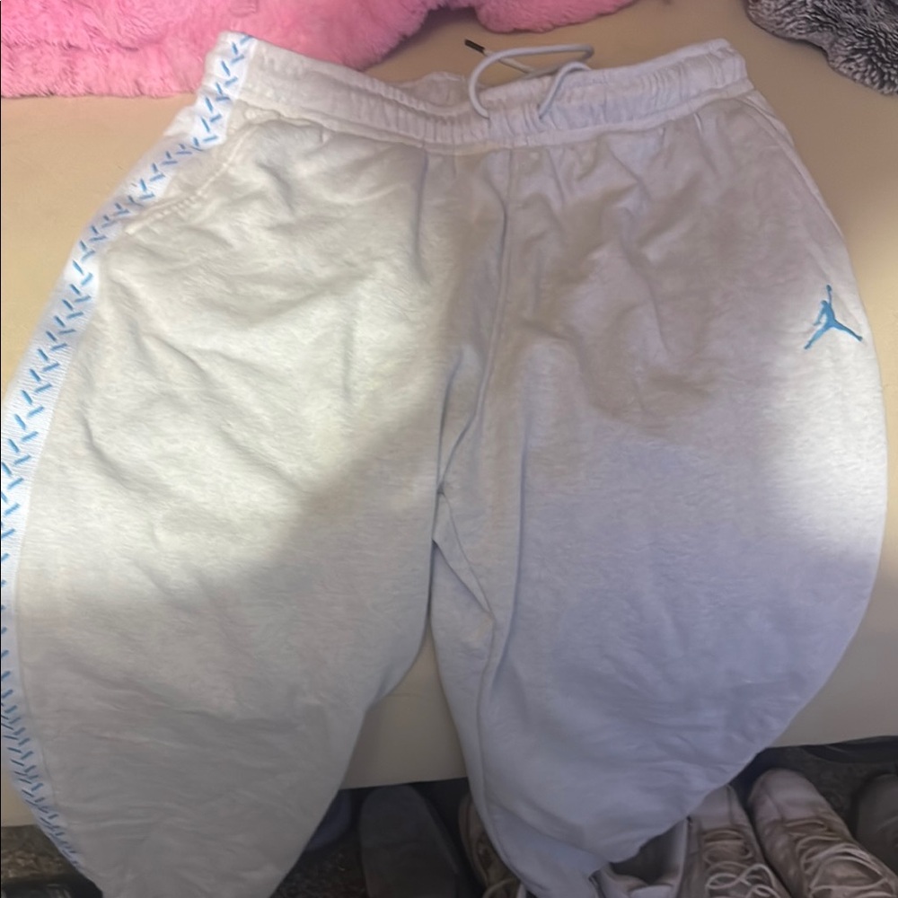 Jordan Gray and Blue Sweatpants for Active Comfort